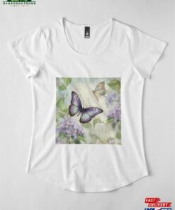 Botanical Grace Butterflies And Lilacs Premium Scoop T-Shirt Classic Sweatshirt 2 Botanical Grace Butterflies And Lilacs Premium Scoop T Shirt Classic Sweatshirt 3