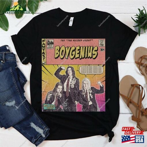 Boygenius Band Retro Shirt The Record Indie Rock Music Tour 2023 Phoebe Bridgers Fan Unisex Hoodie