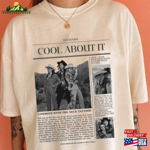 Boygenius Cool About It Newspaper Unisex T-Shirt Classic Sweatshirt