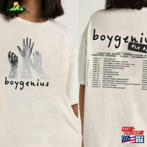 Boygenius Merch Shirt The Record Indie Rock Tour Band T-Shirt Unisex