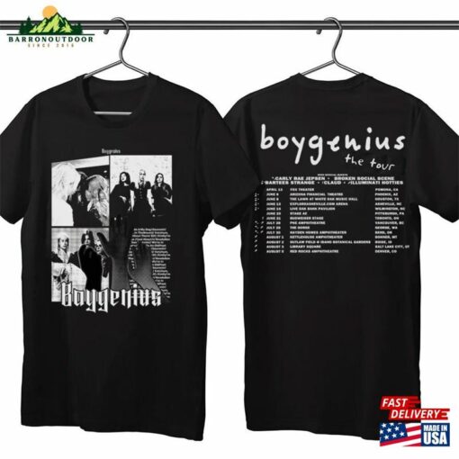 Boygenius Merch T-Shirt The Record Indie Rock Music Tour 2023 Phoebe Bridgers Julien Baker Lucy Dacus 20 Dollars Tooth Tracklist Unisex