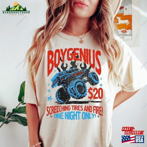 Boygenius Screeching Tires And Fire Shirt Rock Band Classic Hoodie