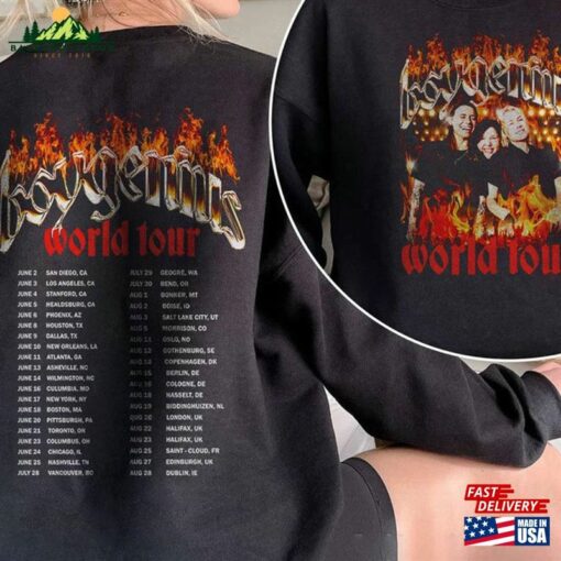 Boygenius T-Shirt Reset Tour 2023 Shirt Band Sweatshirt Classic