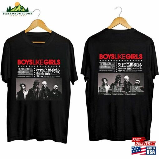 Boys Like Girls The Speaking Our Language Tour 2023 Shirt Band Fan Classic Hoodie