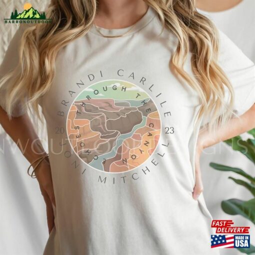 Brandi Carlile Joni Mitchell Echoes Through The Canyon 2023 Concert Shirt Gorge Amphitheater Merch T-Shirt Sweatshirt