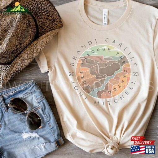 Brandi Carlile Joni Mitchell Echoes Through The Canyon 2023 Concert Shirt Gorge Amphitheater Merch T-Shirt Sweatshirt