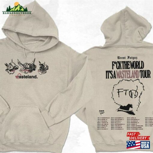 Brent Faiyaz It’s A Wasteland Tour 2023 Shirt Fan Hoodie Classic