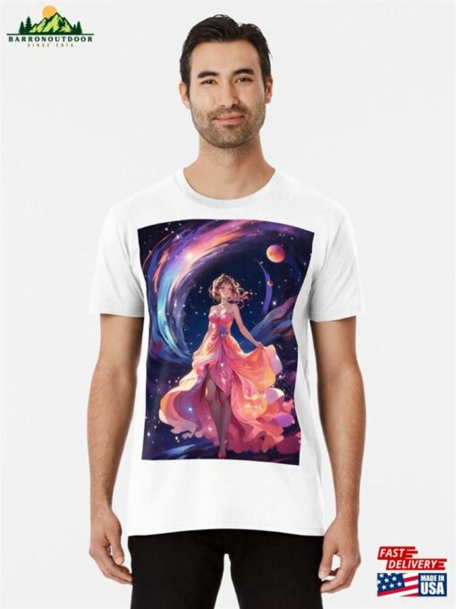 Bride In Neonlit Universe Premium T-Shirt Classic Unisex