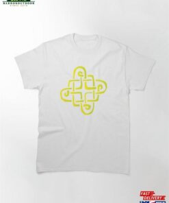 Brigid’s Knot In Yellow Classic T-Shirt Unisex