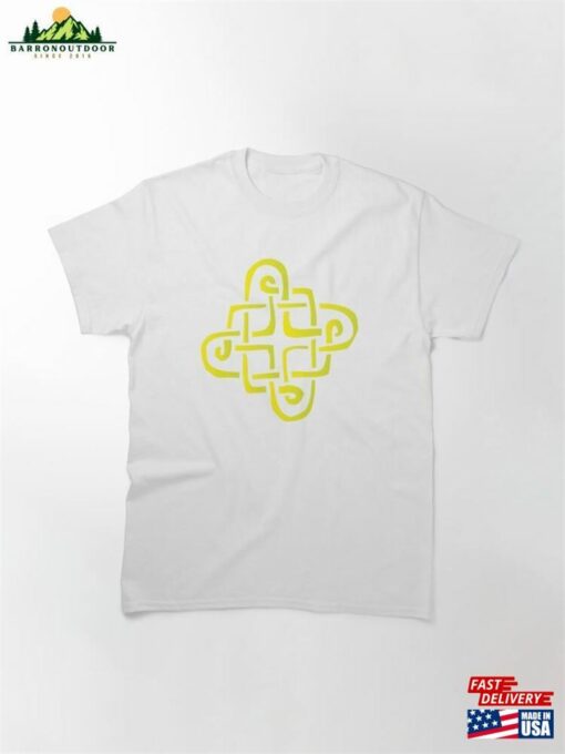 Brigid’s Knot In Yellow Classic T-Shirt Unisex