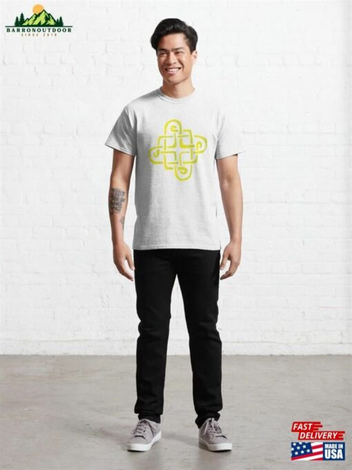 Brigid’s Knot In Yellow Classic T-Shirt Unisex