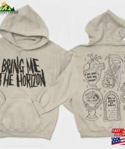 Bring Me The Horizon Doodle Art Hoodie Vintage Album Lyric Merch Tee Shirt Classic Unisex