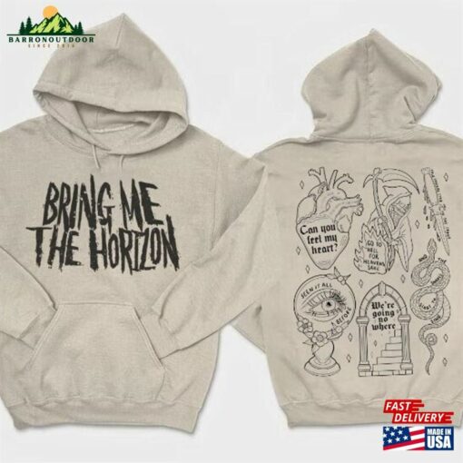 Bring Me The Horizon Doodle Art Hoodie Vintage Album Lyric Merch Tee Shirt Classic Unisex