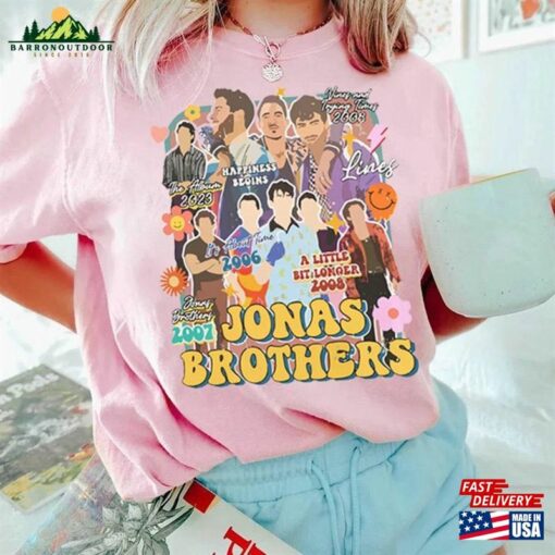 Brothers Band Vintage Tee Jonas Tour Shirt Concert 2023 Retro Unisex Gift Classic