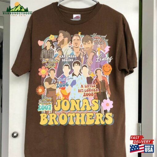 Brothers Band Vintage Tee Jonas Tour Shirt Concert 2023 Retro Unisex Gift Classic