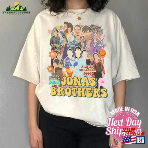 Brothers Band Vintage Tee Jonas Tour Shirt Concert 2023 Retro Unisex Gift Classic Sweatshirt