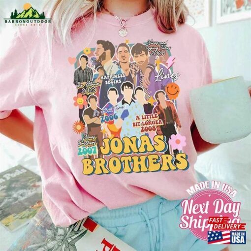 Brothers Band Vintage Tee Jonas Tour Shirt Concert 2023 Retro Unisex Gift Classic Sweatshirt