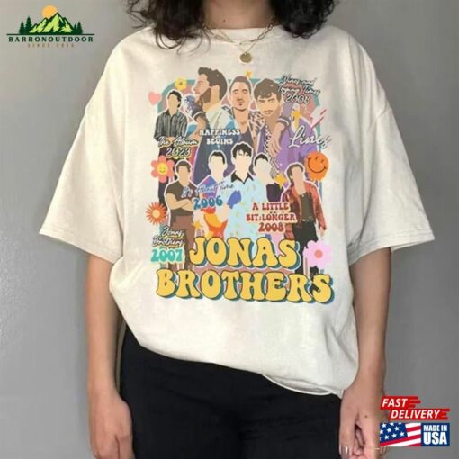 Brothers Band Vintage Tee Jonas Tour Shirt Concert 2023 Retro Unisex Gift T-Shirt Classic