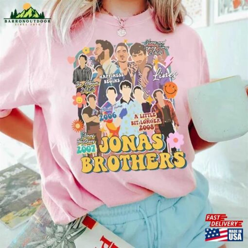 Brothers Band Vintage Tee Jonas Tour Shirt Concert 2023 Retro Unisex Gift T-Shirt Classic