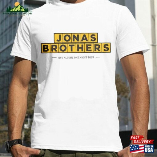 Brothers Shirt Five Albums One Night Tour Jonas Retro 90S Sweatshirt 2023 The Album Hoodie Classic