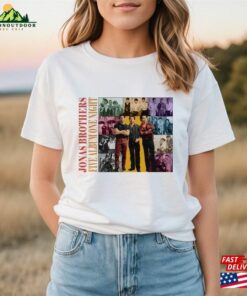 Brothers Vintage T Shirt Jonas Five Albums One Night Tour Shirt 2023 Classic Sweatshirt 1