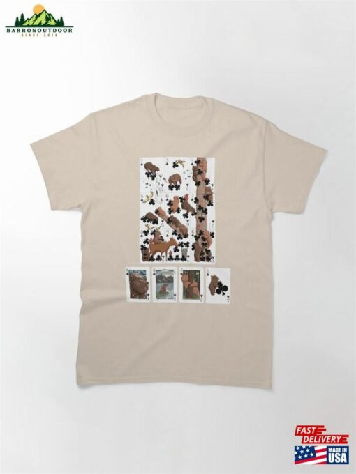 Brown Bear Clubs Cards Print Classic T-Shirt Hoodie