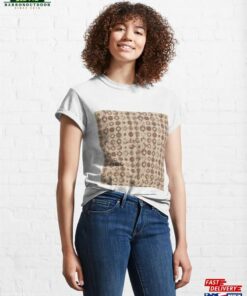 Brown Grunge Stencil In Jute Classic T-Shirt Unisex Brown Grunge Stencil In Jute Classic T-Shirt Unisex