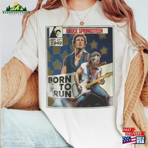 Bruce Pringsteen Comic Shirt 90S Vintage Merch Born To Run Album Music Tour Ticket 2023 Unisex Tee Sweat 240623S3 Sweatshirt Hoodie