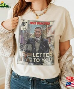 Bruce Pringsteen Comic Shirt 90S Vintage Merch Letter To You Album Music Tour Ticket 2023 Unisex Tee Sweat 240623S3 Classic T Shirt 1