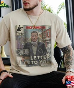 Bruce Pringsteen Comic Shirt 90S Vintage Merch Letter To You Album Music Tour Ticket 2023 Unisex Tee Sweat 240623S3 Classic T Shirt 2