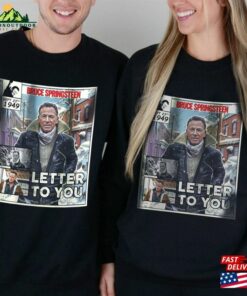 Bruce Pringsteen Comic Shirt 90S Vintage Merch Letter To You Album Music Tour Ticket 2023 Unisex Tee Sweat 240623S3 Classic T Shirt 4