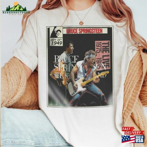 Bruce Pringsteen Comic Shirt 90S Vintage Merch Live 1975–85 Album Music Tour Ticket 2023 Unisex Tee Sweat 240623S3 Sweatshirt Classic