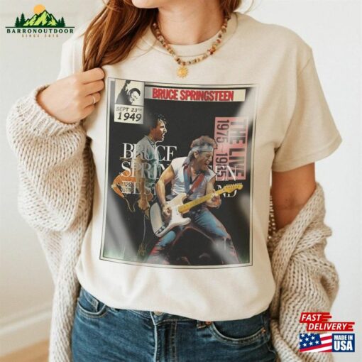 Bruce Pringsteen Comic Shirt 90S Vintage Merch Live 1975–85 Album Music Tour Ticket 2023 Unisex Tee Sweat 240623S3 Sweatshirt Classic