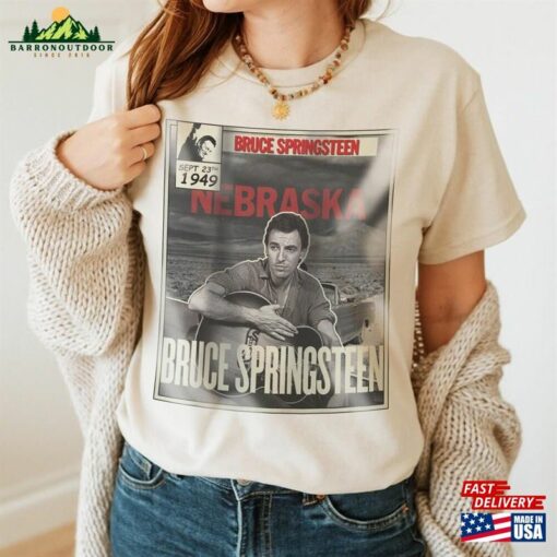 Bruce Pringsteen Comic Shirt 90S Vintage Merch Nebraska Album Music Tour Ticket 2023 Unisex Tee Sweat 240623S3 Sweatshirt