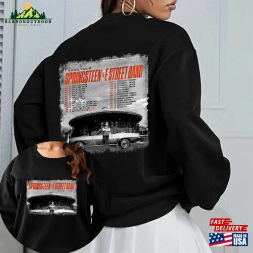 Bruce Spingteen Tracklist Shirt Music Tour 2023 Sweatshirt Unisex