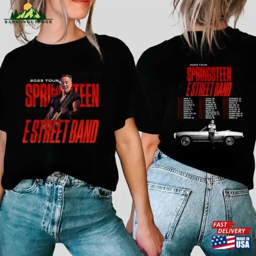 Bruce Springsteen 2023 Tour Shirt And The E Street Band Springteen Classic Hoodie