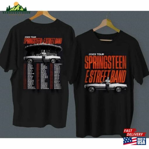 Bruce Springsteen 2023 Tour Shirt E Street Band Fan Hoodie Classic