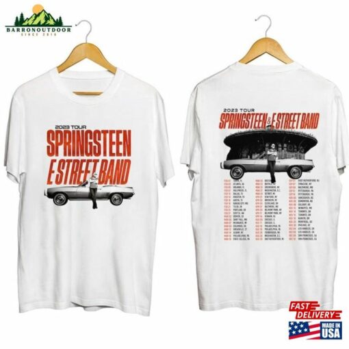 Bruce Springsteen 2023 Tour Shirt E Street Band Fan Hoodie Unisex