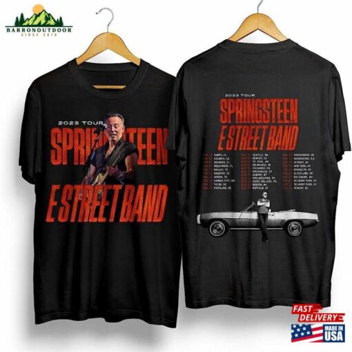 Bruce Springsteen 2023 Tour Shirt E Street Band Fan T-Shirt Classic