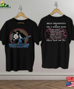 Bruce Springsteen And The E Street Band Vintage 1981 Double Sided T-Shirt Sweatshirt Classic