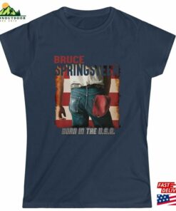 Bruce Springsteen Born In The Usa Women’s Softstyle Tee Sweatshirt Classic