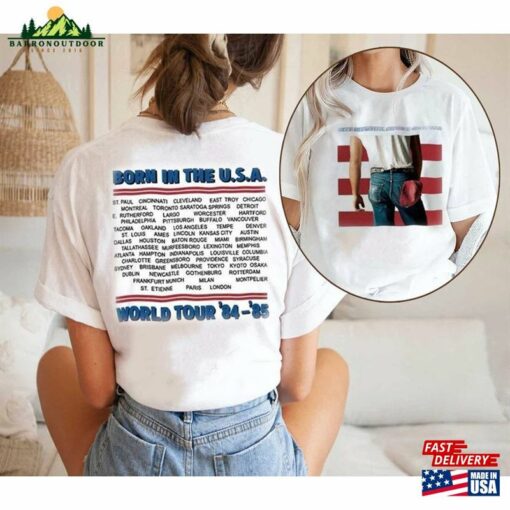 Bruce Springsteen Born In The Usa World Tour’84 Sweatshirt Unisex