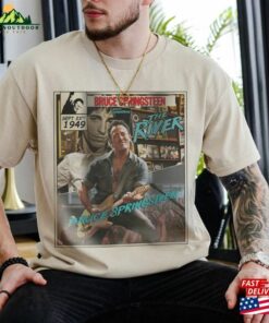 Bruce Springsteen Comic Shirt 90S Vintage Merch The River Album Music Tour Ticket 2023 Unisex Tee Sweat 240623S3 Sweatshirt T-Shirt