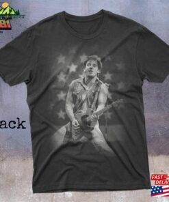 Bruce Springsteen Dark Black Shirt Inspired Vintage Graphic Tee The Boss Music Born In Usa Sweatshirt Unisex 2