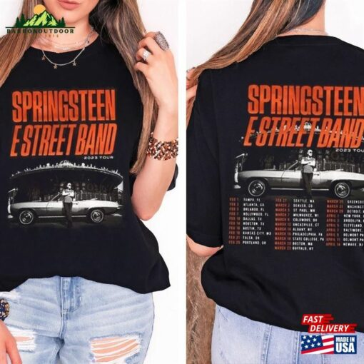 Bruce Springsteen E Street Band T-Shirt 2023 World Tour Sweatshirt Hoodie