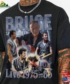 Bruce Springsteen Fan Shirt Y2k 90S Merch Vintage Album Live 1975–85 Tour 2023 The Boss Sweatshirt Hoodie 230623S3 T-Shirt Classic