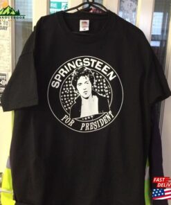 Bruce Springsteen For President Hand Screen Printed Shirt The Boss E Street Band Sweatshirt T-Shirt