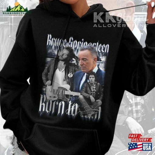 Bruce Springsteen Music Shirt 90S Merch Album Thunder Road Born To Run 2023 Tour Fan Sweatshirt Hoodie 230623S3 Unisex