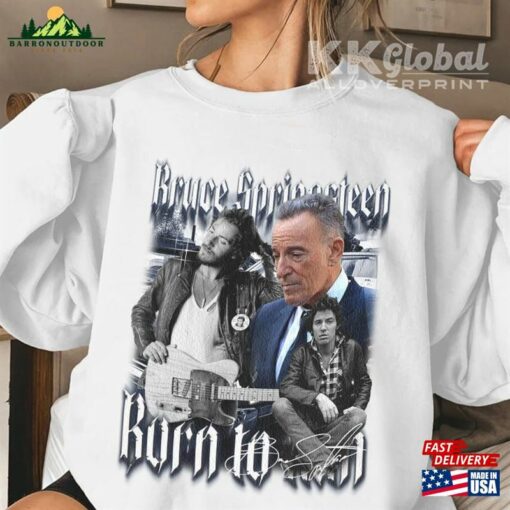 Bruce Springsteen Music Shirt 90S Merch Album Thunder Road Born To Run 2023 Tour Fan Sweatshirt Hoodie 230623S3 Unisex