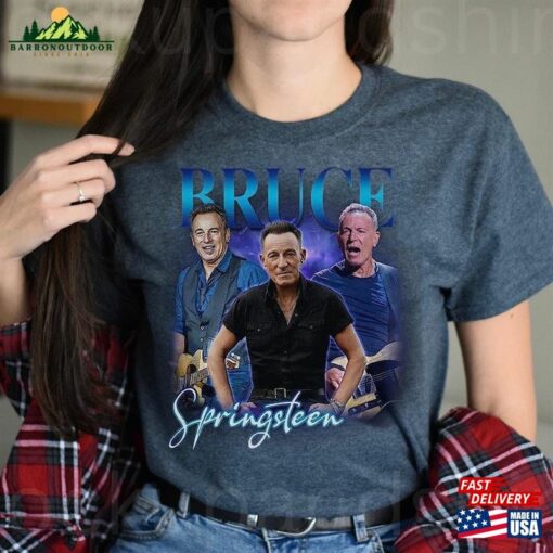 Bruce Springsteen Music Shirt Graphic Tee E Street Band Retro Vintage Unisex T-Shirt Hoodie